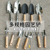 11-Piece Stainless Steel Gardening Tool Set for Outdoor Planting and Potting, Includes Hoe, Trowel, and Rake