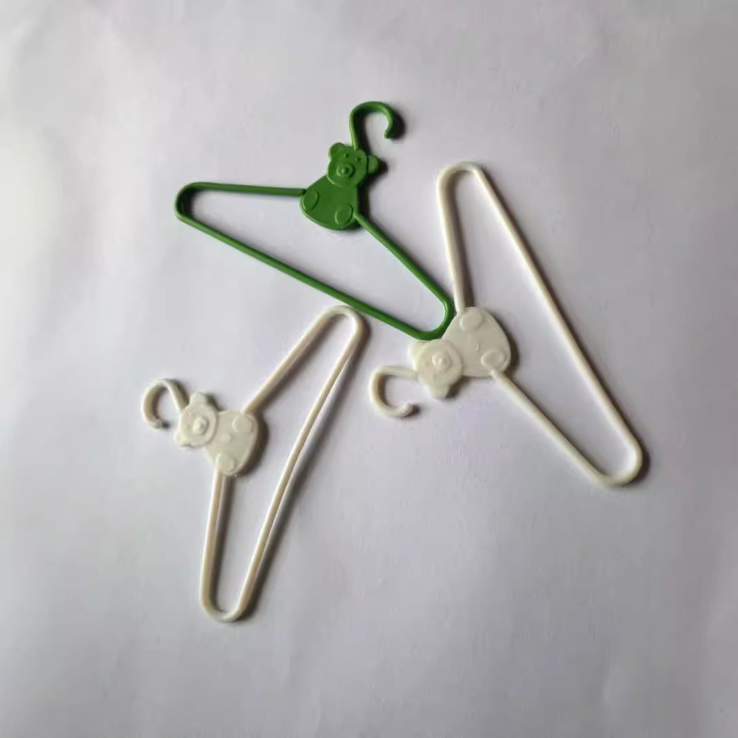 Mini BJD Doll Clothes Hanger Cute Dollhouse Cotton Doll Display Rack for 1/12 1/8 1/6 Scale Dolls