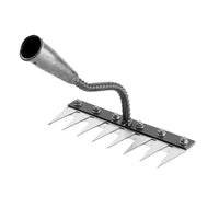 Multifunctional Manganese Steel Rake for Weeding and Soil Loosening, Detachable Five-Tooth Hoe for Agricultural Use