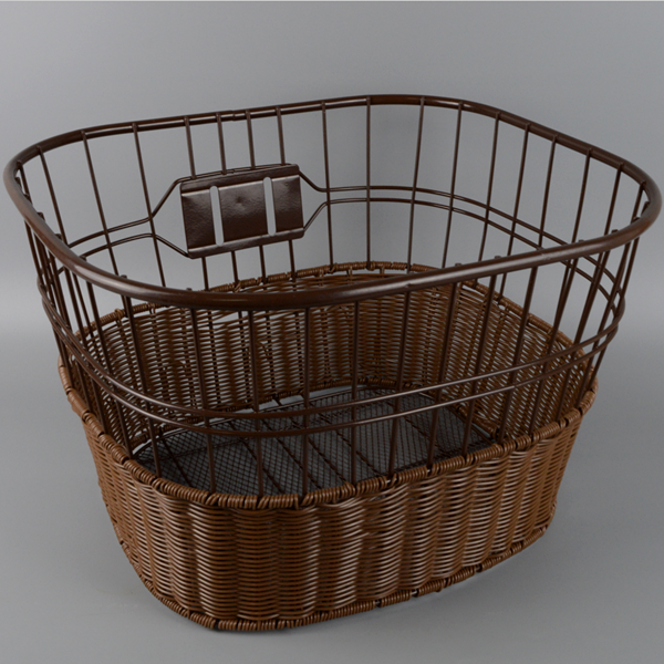 Japanese Export Retro Bicycle Basket Large PE Woven Vintage Bike Front Basket