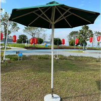 Outdoor Sunshade Umbrella with Marble Base for Patio, Beach, and Commercial Use - UV Protection