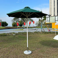 Outdoor Sunshade Umbrella with Marble Base for Patio, Beach, and Commercial Use - UV Protection