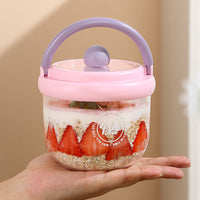 New Portable Salad Cup with Lid and Spoon, Leak-Proof Salad Bowl for Outdoor Picnics, Diet Meals, and Fruit