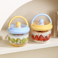 New Portable Salad Cup with Lid and Spoon, Leak-Proof Salad Bowl for Outdoor Picnics, Diet Meals, and Fruit