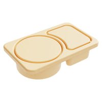 Portable Silicone Dual-Compartment Sauce Container with Lid - Snack Box for Amazon/eBay