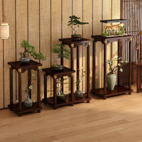 Multi-layer Movable Flower Stand Plant Display Shelf Balcony Indoor Floor-standing Pot Rack