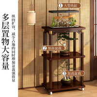 Multi-layer Movable Flower Stand Plant Display Shelf Balcony Indoor Floor-standing Pot Rack