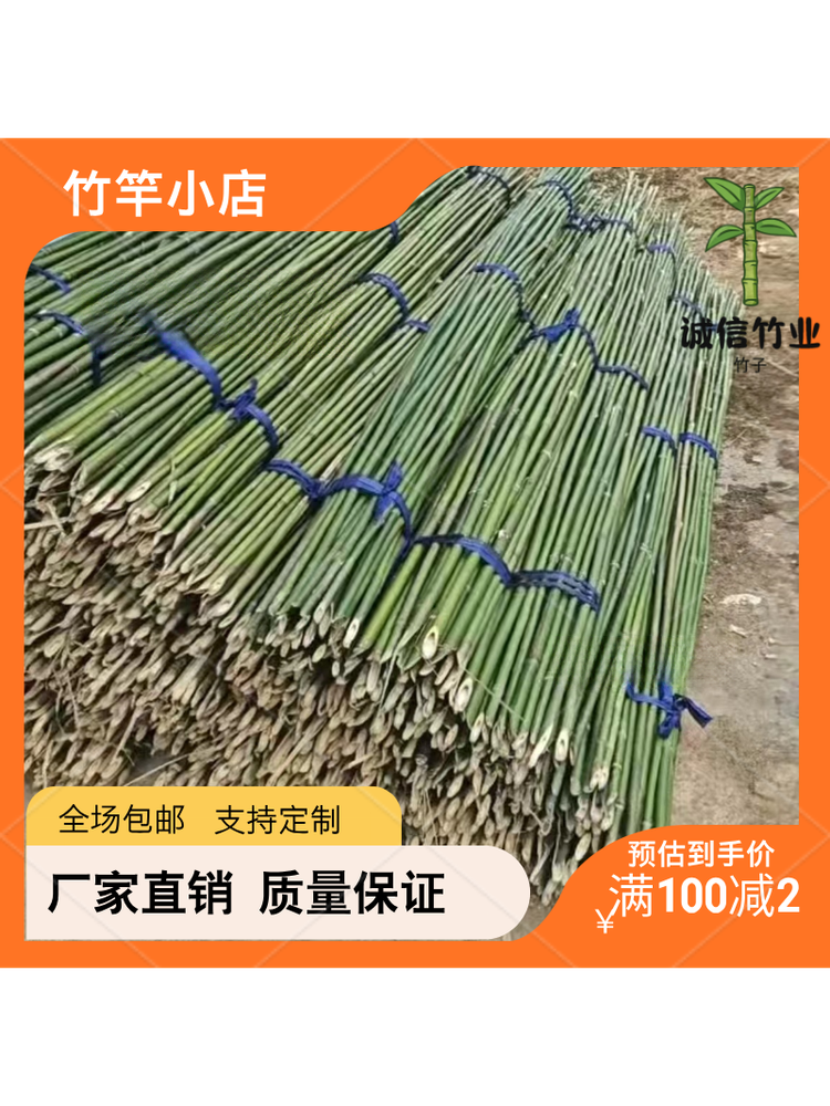 Bamboo Stakes for Garden Trellis, Vegetable Support, Cucumber Tomato Bean Plant Climbing, Small Bamboo Poles for Grape Vines