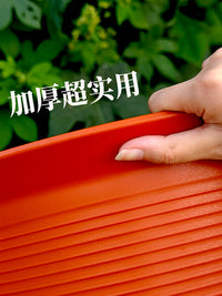 Imitation Ceramic Deepened Thickened Rose Green Plant Extra Large Round Eco-Friendly Fruit Tree High Barrel Plastic Pot with Tray