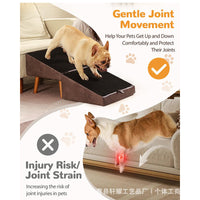 Indoor Wooden Pet Ramp for Dogs, Sofa Split Ladder, Dog Stairs and Footstool