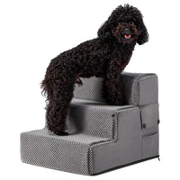 Washable Sponge Pet Ramp Portable Non-Slip Multi-Layer Steps Foldable into Sofa Bed for Cats and Dogs