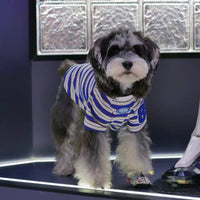 Wholesale Stylish Pet Dog Cat American Striped T-Shirt Spring Summer Thin Section for Small Dogs Schnauzer Teddy