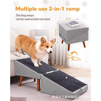 Pet Stairs Dog Ramp Sofa Ladder Bed Slope Wooden Pet Stool Dog Ramp Dog Ladder Pet Ramp