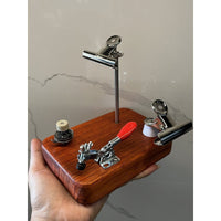 Handmade Braiding Rope Fixator Mini Wooden Weaving Loom Braiding Workbench Portable Rope Making Holder