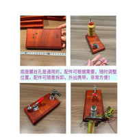 Handmade Braiding Rope Fixator Mini Wooden Weaving Loom Braiding Workbench Portable Rope Making Holder
