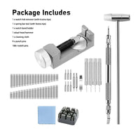 Watch Repair Tool Kit, Multi-functional Adjustable Wristwatch Band Link Removal and Repair Set