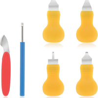 Watch Back Case Opener Battery Replacement Tool Kit with Pry Knives and Repair Base