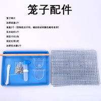 Electroplated Breeding Cage for Parrots, Mynahs, and Peonies - Enlarged and Thickened Galvanized Bird Cage with Breeding Opening