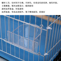 Electroplated Breeding Cage for Parrots, Mynahs, and Peonies - Enlarged and Thickened Galvanized Bird Cage with Breeding Opening