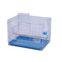 Electroplated Breeding Cage for Parrots, Mynahs, and Peonies - Enlarged and Thickened Galvanized Bird Cage with Breeding Opening