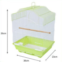 Portable Bird Cage for Parakeets and Small Birds - Ideal for Budgies, Peonies, and Other Small Avians