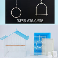 Portable Bird Cage for Parakeets and Small Birds - Ideal for Budgies, Peonies, and Other Small Avians