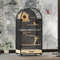 Panoramic Splash-Proof Bird Cage Parrot Cage Space Arch Luxury Bird Villa Large Indoor Bird Cage DIY Bird Nest