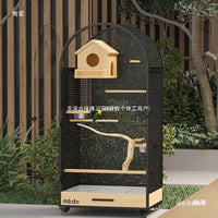Panoramic Splash-Proof Bird Cage Parrot Cage Space Arch Luxury Bird Villa Large Indoor Bird Cage DIY Bird Nest