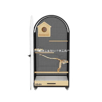 Panoramic Splash-Proof Bird Cage Parrot Cage Space Arch Luxury Bird Villa Large Indoor Bird Cage DIY Bird Nest