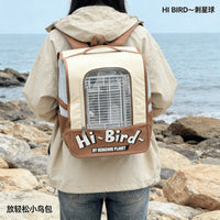 Bird Travel Backpack Carrier for Parrots and Small Birds - Large Capacity Portable Cage Bag