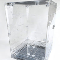 Luxury Large Budgie Cockatiel Lovebird Peony Chicken Cage Breeding Transparent Acrylic Ornamental Cage