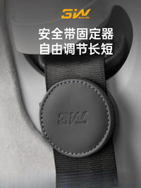 3W Car Seat Belt Extender with Limiter for Pregnant Women and Children, Anti-Choke Neck Strap Adjuster and Fixator