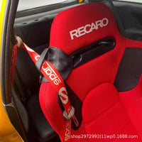 Racing Seat Belt Shoulder Pad Cover with Limiter Buckle and Retainer for Car Safety Belt