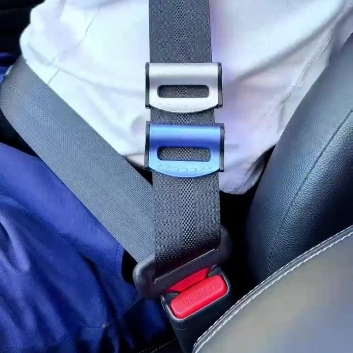 Car Seat Belt Clip Adjuster, Universal Safety Belt Stopper for Comfortable Driving, 1 Pair