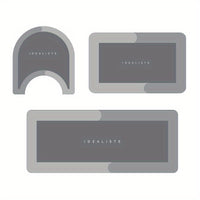 Cross-border Simple Light Luxury Diatomaceous Earth Mat Bathroom Absorbent Quick Dry Three-Piece Toilet U-shaped Mat