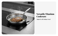 Hammered Non-Stick Skillet Coating-without Hammered Pan Non-Stick Skillet Easy to Clean Stainless Steel Frying Pan