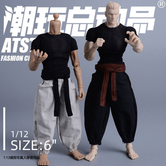1/12 Fushiguro Toji & Gojo Tight T-Shirt and Tied Warrior Bloomer Pants Set