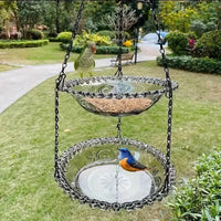 Hanging Bird Feeder Outdoor Decorative Bird Bath Pendant Balcony Garden Hummingbird Feeder