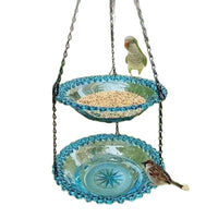 Hanging Bird Feeder Outdoor Decorative Bird Bath Pendant Balcony Garden Hummingbird Feeder