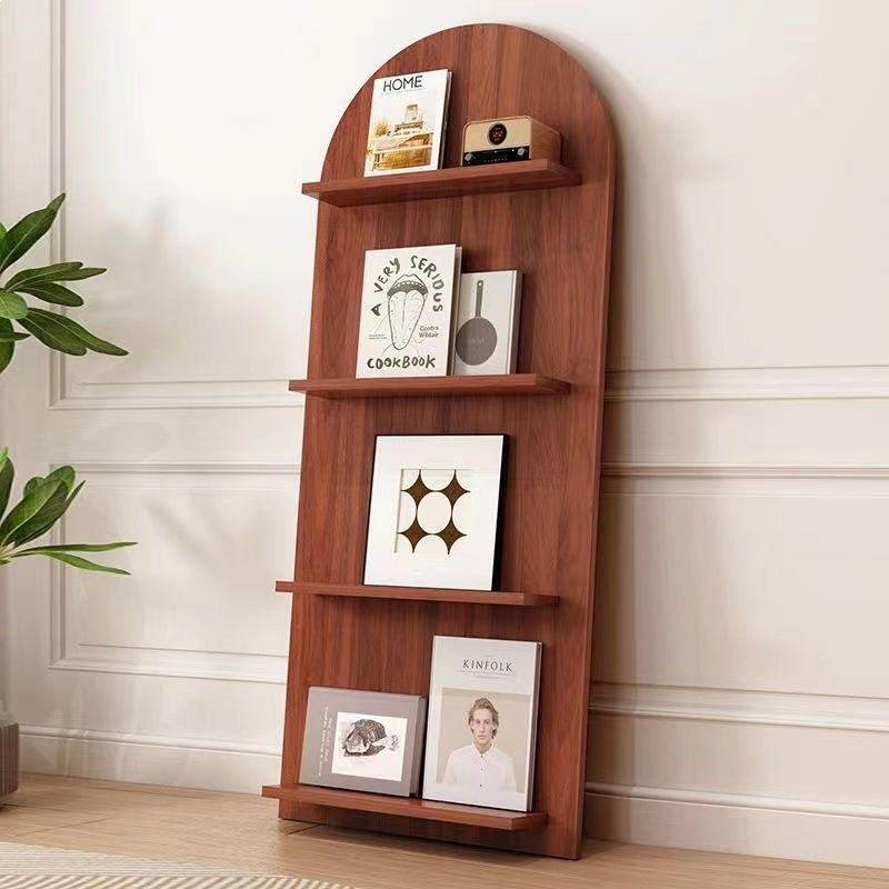 Floor-Standing Display Shelf with Book and Magazine Storage