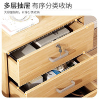 Lockable Mobile Filing Cabinet with 3 Shelves