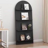 Floor-Standing Display Shelf with Book and Magazine Storage