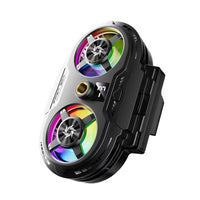 SL75 Dual-Core Semiconductor Cooling Phone Cooler for Live Streaming, Dual Fan Digital Display Three-Gear Adjustment