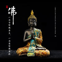 厂家批发泰国佛像树脂工艺品东南亚创意玄关家居饰品摆件东南亚风