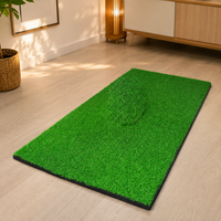 FOAM Golf Practice Mat 1m x 1.25m High-Durability Artificial Turf Golf Training Tool For Home Garden Indoor Outdoor Non-Slip