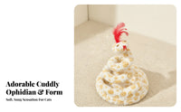 Snake Cat Toy Coiled Chirping Cat Toy Cartoon Interactive Play