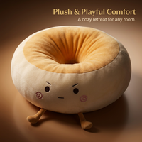 Donut Cushion Memory Foam Seat Cushion, Round Seat Pad for Living Room Floor, Ta #variant:Pouf 38*38*14CM (Non-slip bottom)