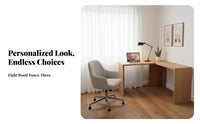 L-Shaped Corner Desk Unmixed Wood L-Shaped Desk Extension Board Space Saving Design Robust Duty for Telecommuting Workers