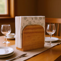 Wooden Tissue Box Holder Vertical Home Storage Long-Lasting for Tabletop