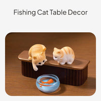 Resin mini cat figurines for fish bowl or desktop decoration
